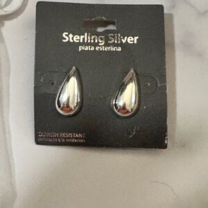 Sterling Silver drop earrings, brand new